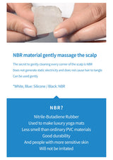 Flexible NBR and silicone Puresome brush materials