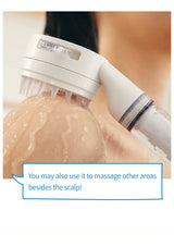 Puresome Brush Shower used on the neck and shoulder