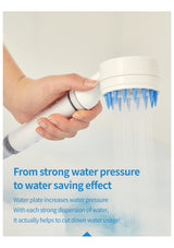 Puresome Brush Shower spray in use