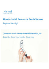 Remove the existing shower head from the hose
