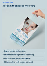 Hyal Collagen — opening the fresh sachet and choosing moisture care