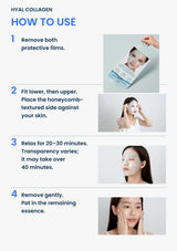 Hyal Collagen — complete four-step application instructions in English