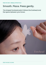 FROM THE SKIN Wrinkle Lifting Patch — Smooth. Place. Press gently.