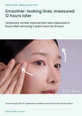 FROM THE SKIN Wrinkle Lifting Patch — Smoother-looking lines, measured 12 hours later