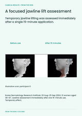 FROM THE SKIN Wrinkle Lifting Patch — Temporary jawline lifting assessment after 15 minutes