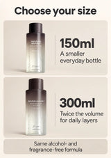 Free of Alcohol and Fragrance toner in 150ml and 300ml sizes