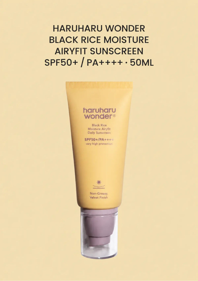 HARUHARU WONDER Black Rice Moisture Airyfit Sunscreen SPF50+ PA++++ 50ml.