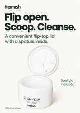 HEIMISH All Clean Balm 120ml flip-top jar and included spatula.