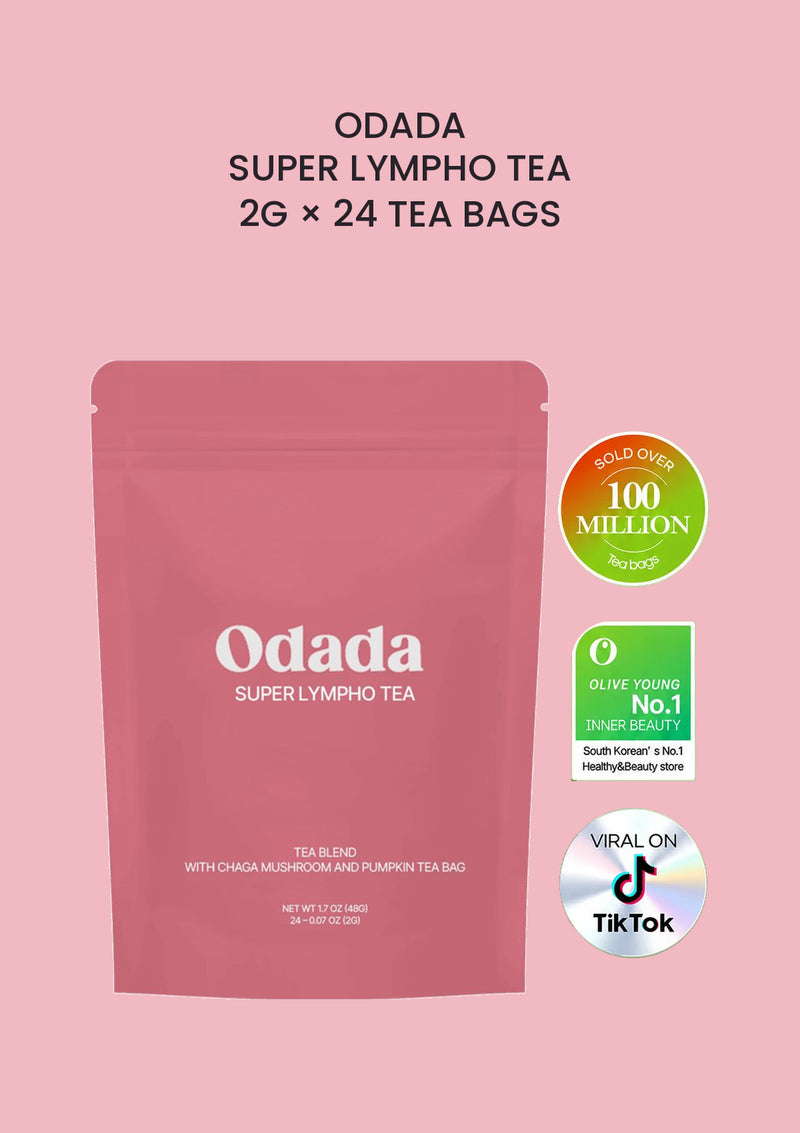 ODADA Super Lympho Tea, 2g × 24 tea bags, with the three original brand achievement logos