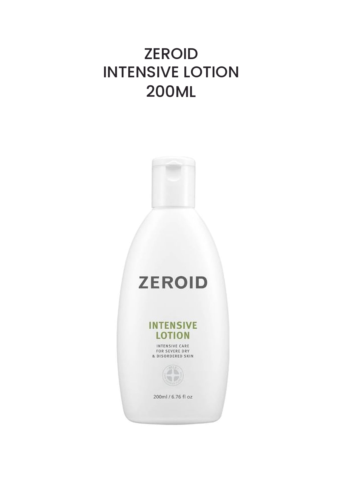 ZEROID Intensive Lotion 200ml — authentic product pack with the locked COCOMO header