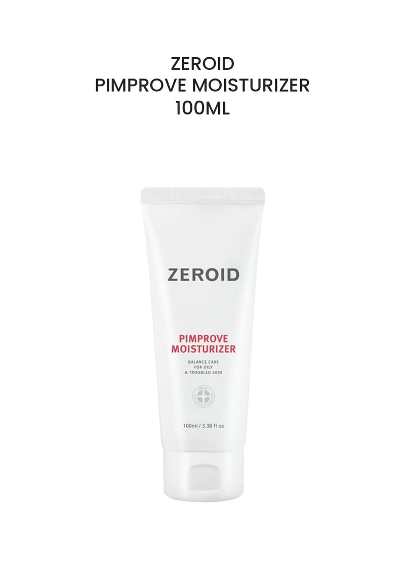 ZEROID Pimprove Moisturizer 100ml — authentic product pack with the locked COCOMO header