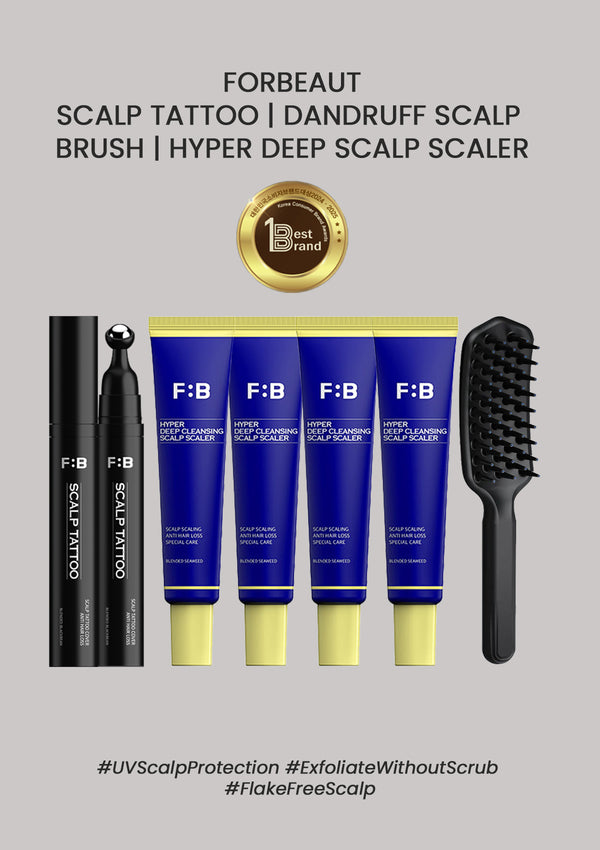 [FORBEAUT] Scalp Tattoo | Dandruff Scalp Brush | Hyper Deep Cleansing Scalp Scaler