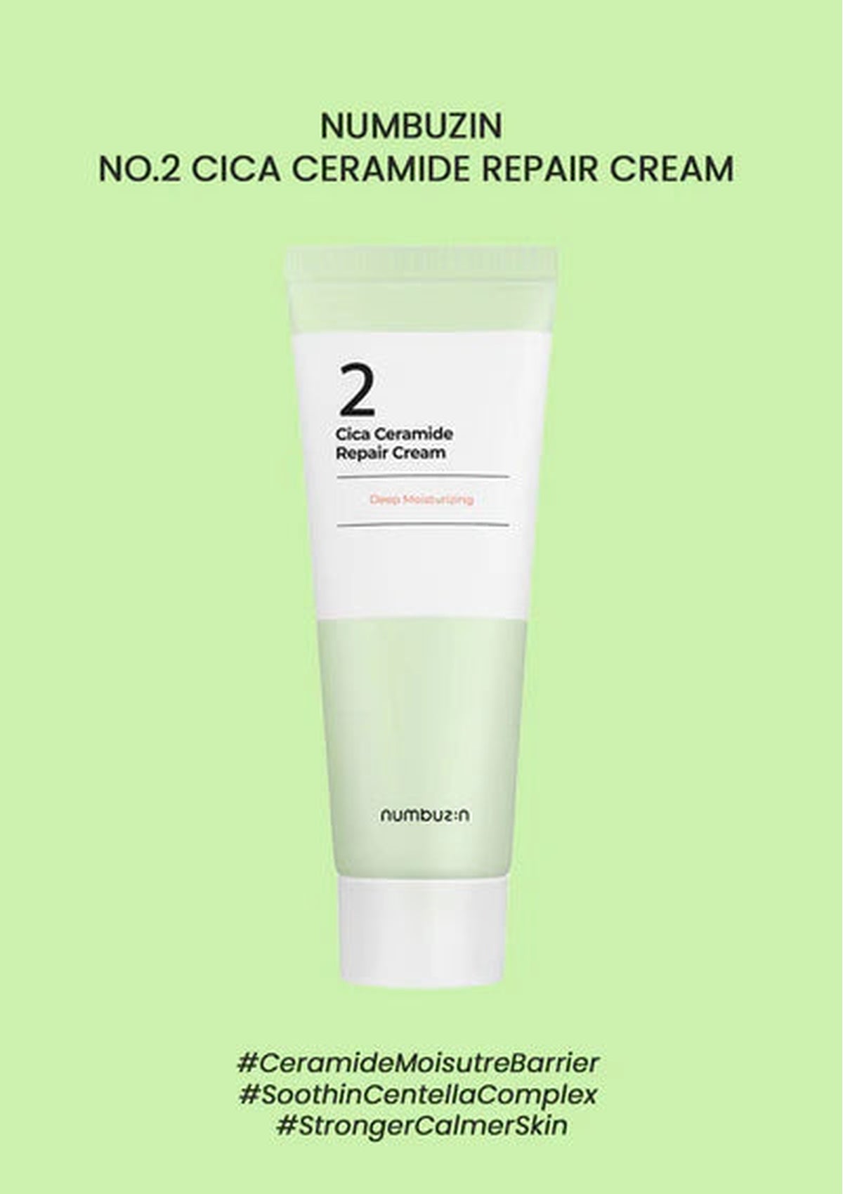 CLEARANCE SALE - [NUMBUZIN] No.2 Cica Ceramide Repair Cream 60ml