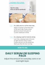 How to use NUMBUZIN No.8 Fine Cica Serum