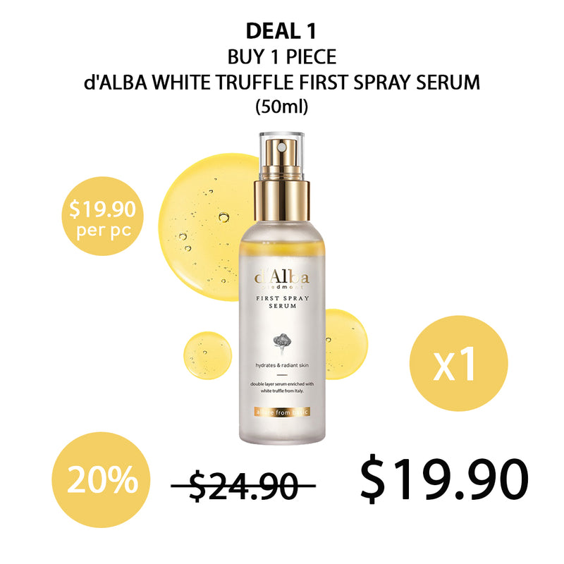 [D'ALBA] White Truffle First Spray Serum 50ml | 100ml