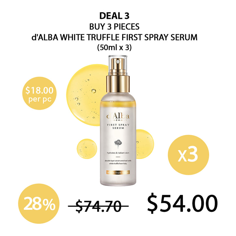 [D'ALBA] White Truffle First Spray Serum 50ml | 100ml