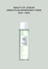 Beauty of Joseon  Green Plum Refreshing Toner: AHA + BHA 150ml — authentic product packshot