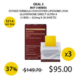 [ESTHER FORMULA] Lyuh Esther Liposome Glutathione Direct Ultra X (1 Box = 325mg x 30sheets)