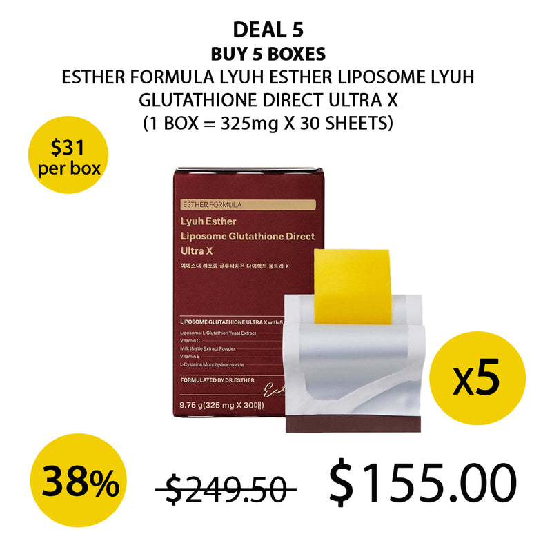 ESTHER FORMULA Glutathione Ultra Liposomal Radiance Support COCOMO ESTHER FORMULA Glutathione Ultra Liposomal Radiance Support COCOMO