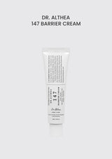 Dr. Althea 147 Barrier Cream 50ml — authentic packaging on soft silver-grey background