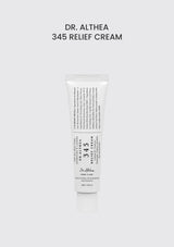 Dr. Althea 345 Relief Cream 50ml — authentic packaging on soft silver-grey background