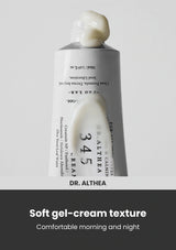Dr. Althea 345 Relief Cream — Soft gel-cream texture. Comfortable morning and night