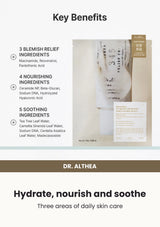 Dr. Althea 345 Relief Cream Mask — Hydrate, nourish and soothe. Three areas of daily skin care
