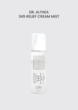 Dr. Althea 345 Relief Cream Mist 100ml — authentic packaging on soft silver-grey background