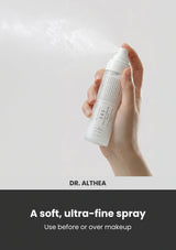 Dr. Althea 345 Relief Cream Mist — A soft, ultra-fine spray. Use before or over makeup