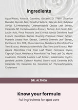 Dr. Althea 345 Relief Spot Powder — Know your formula. Full ingredients for spot care