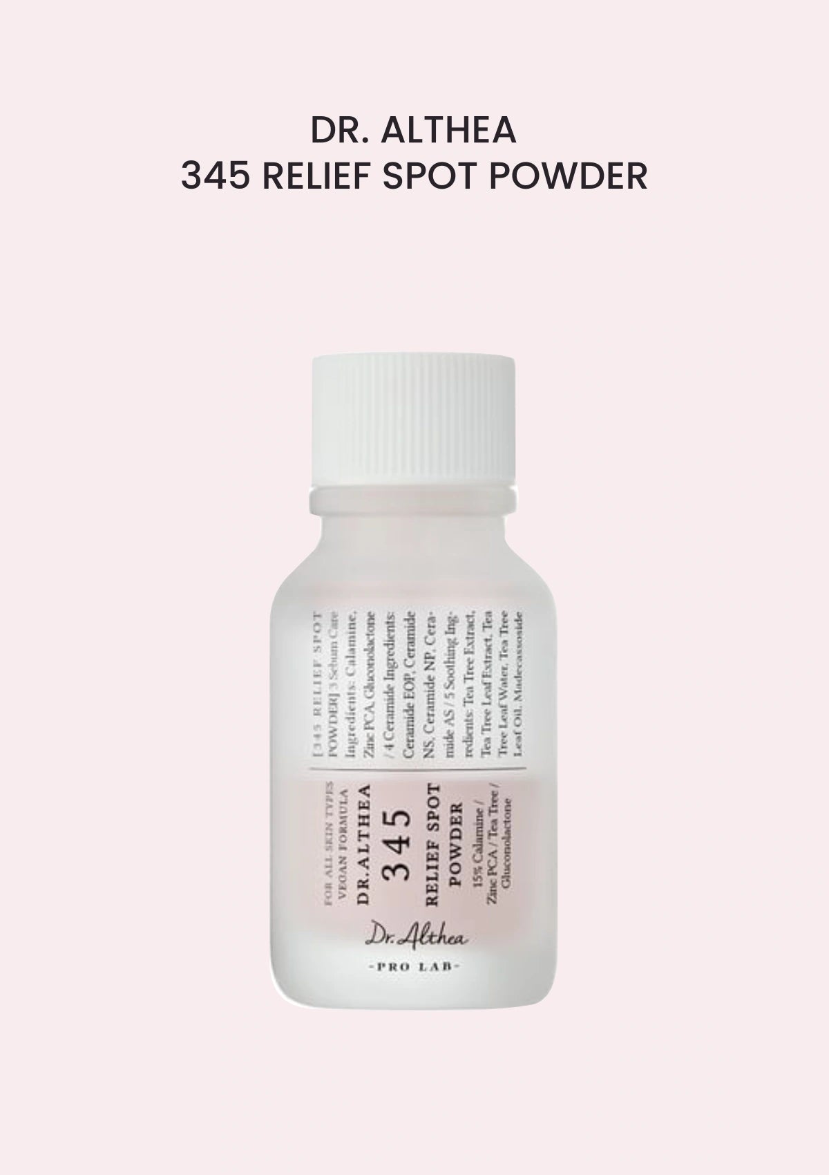 Dr. Althea 345 Relief Spot Powder 15ml — upright authentic bottle