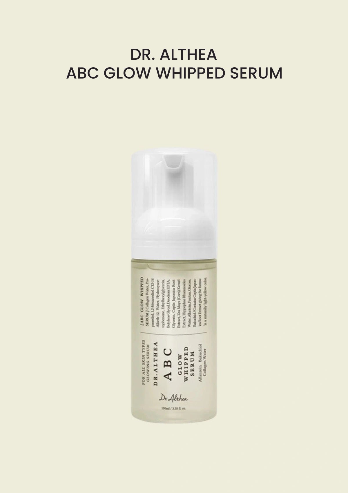 Dr. Althea Abc Glow Whipped Serum — authentic product packaging