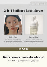 Dr. Althea ABC Glow Whipped Serum 100ml — Daily care or a moisture boost. One to two pumps for everyday use