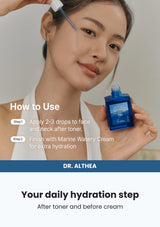 Dr. Althea Aqua Marine Deep Serum 30ml — Your daily hydration step. After toner and before cream