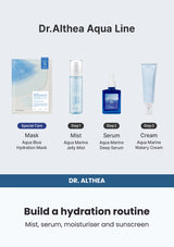 Dr. Althea Aqua Marine Deep Serum 30ml — Build a hydration routine. Mist, serum, moisturiser and sunscreen