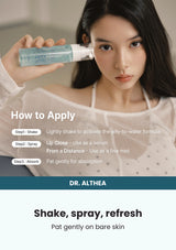 Dr. Althea Aqua Marine Jelly Mist — Shake, spray, refresh. Pat gently on bare skin