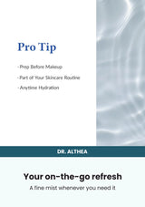 Dr. Althea Aqua Marine Jelly Mist — Your on-the-go refresh. A fine mist whenever you need it
