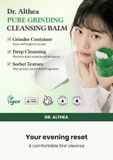 Dr. Althea Pure Grinding Cleansing Balm — Your evening reset. A comfortable first cleanse