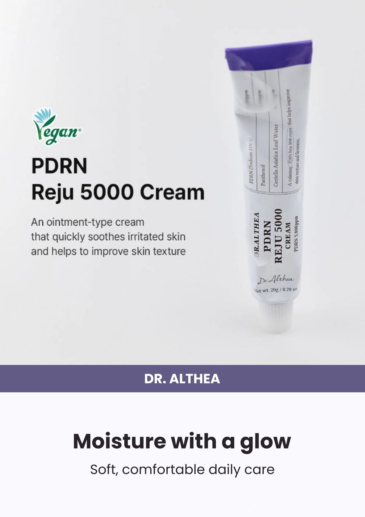 Dr. Althea PDRN Reju 5000 Cream — Moisture with a glow. Soft, comfortable daily care