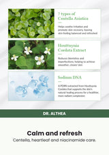 Dr. Althea Green Tea Fresh Sunscreen 45ml — Calm and refresh. Centella, heartleaf and niacinamide care.