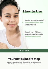 Dr. Althea Green Tea Fresh Sunscreen 45ml — Your last skincare step. Apply generously before sun exposure.