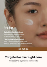 Dr. Althea Melaclear Cream — Targeted or overnight care. Choose the layer your skin needs