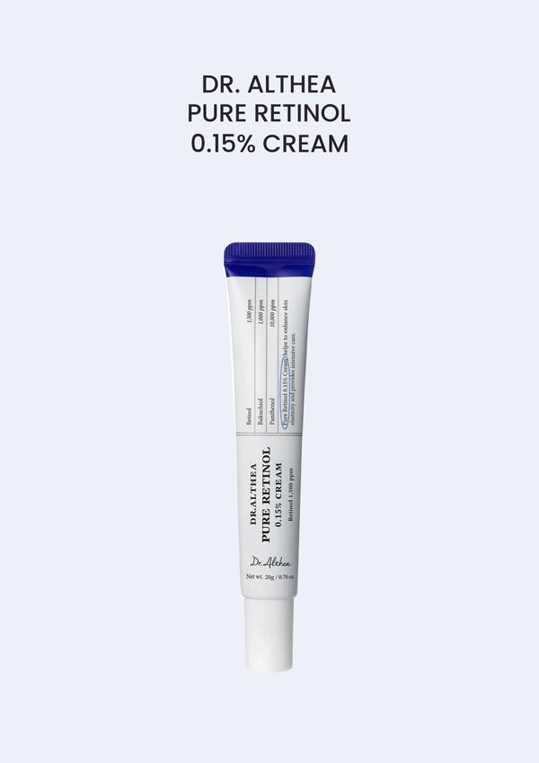 Dr. Althea Pure Retinol 0.15% Cream 20g — authentic white tube with navy seal