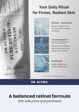 Dr. Althea Pure Retinol 0.15% Cream — A balanced retinol formula. With bakuchiol and panthenol