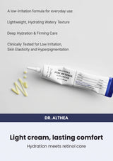 Dr. Althea Pure Retinol 0.15% Cream — Light cream, lasting comfort. Hydration meets retinol care