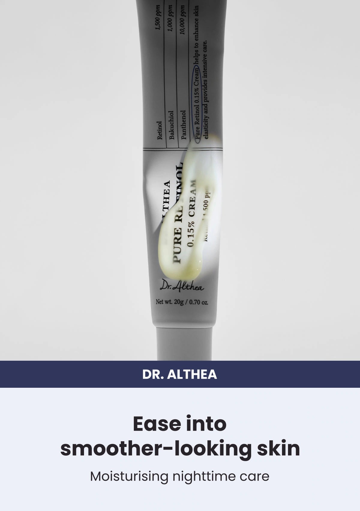 Dr. Althea Pure Retinol 0.15% Cream — Ease into smoother-looking skin. Moisturising nighttime care