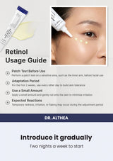 Dr. Althea Pure Retinol 0.15% Cream — Introduce it gradually. Two nights a week to start