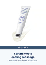 Dr. Althea Retinol Flat Iron Eye Roller — Serum meets cooling massage. A smooth, hands-free application