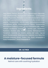 Dr. Althea Retinol Flat Iron Eye Roller — A moisture-focused formula. Retinol care with soothing hydration