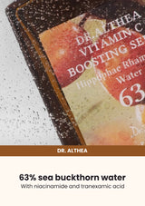 Dr. Althea Vitamin C Boosting Serum 30ml — 63% sea buckthorn water. With niacinamide and tranexamic acid